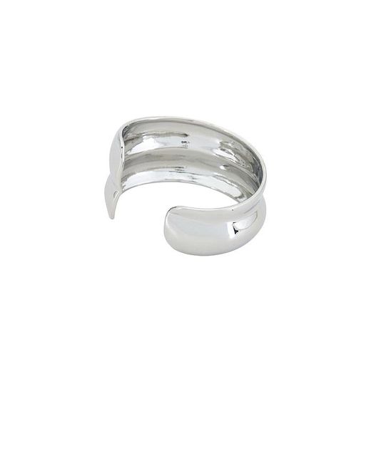 Shashi White Double Dome Cuff Bracelet