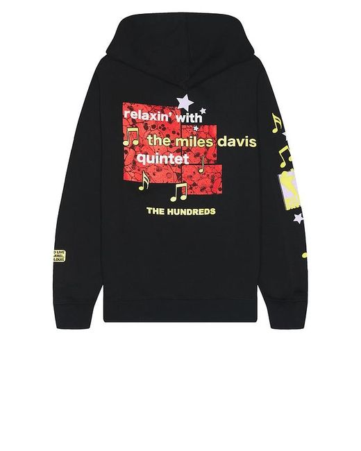 The Hundreds Black X Concord Records Miles Quartet Pullover Hoodie for men