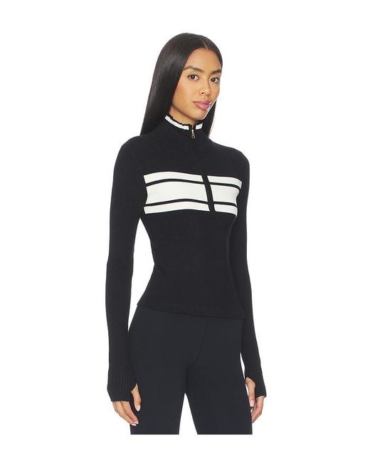WellBeing + BeingWell Black Chalet Half Zip Pullover