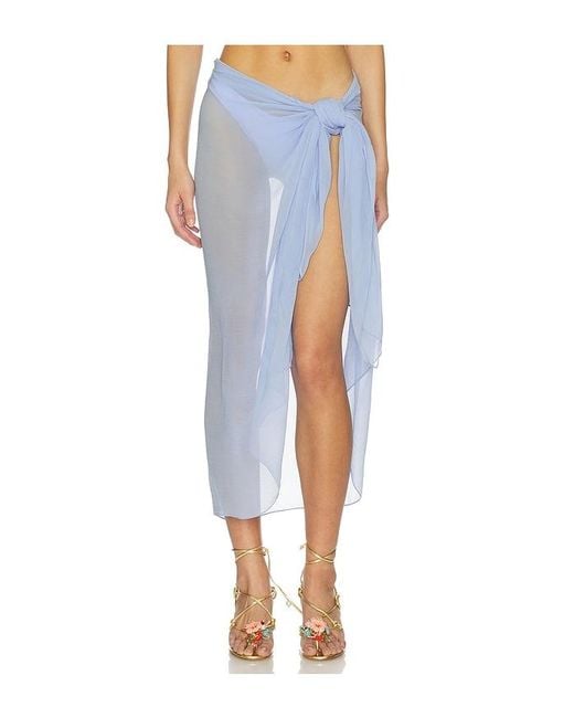 Away That Day Blue Santorini Sarong