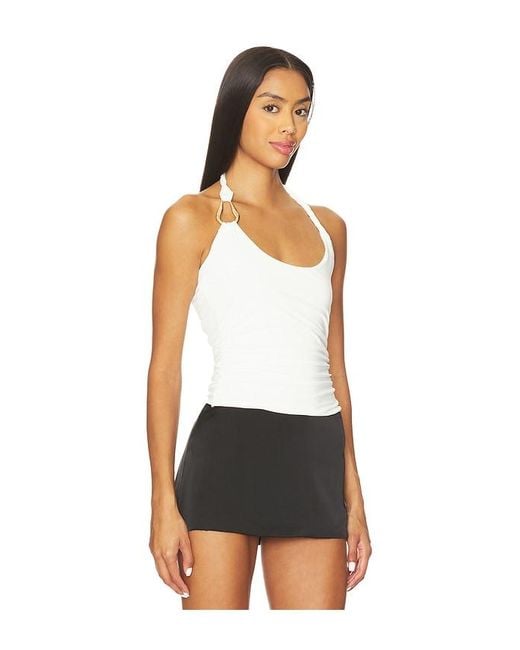 SNDY'S White Ash Tank Top