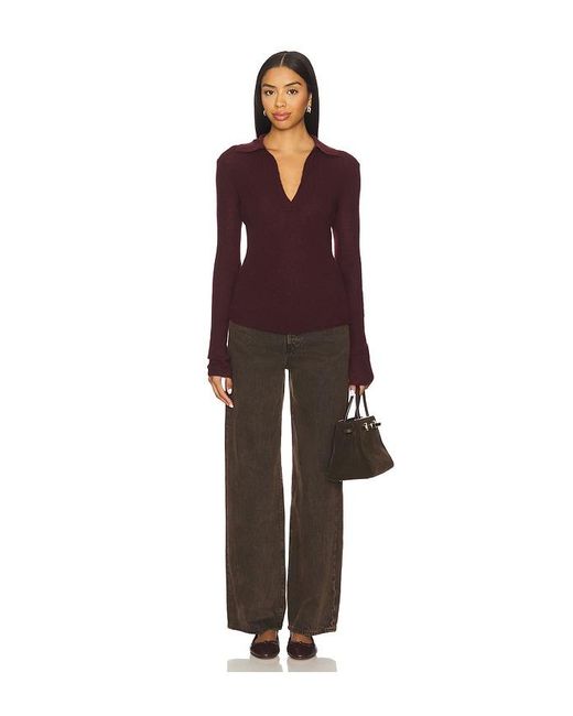 Citizens of Humanity Purple Simone Polo Sweater