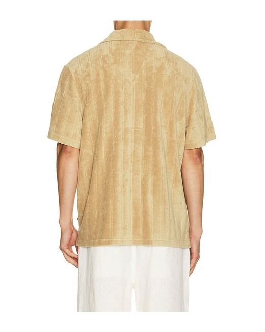 J.Lindeberg Natural Ted Stripe Terry Shirt for men