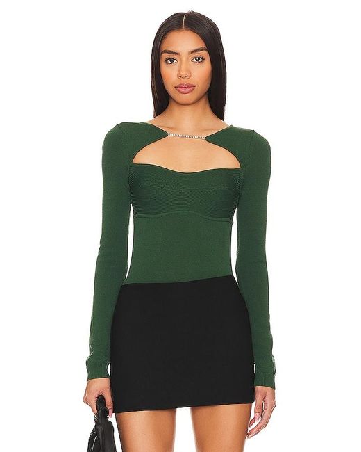 Lovers + Friends Green Arella Sweater
