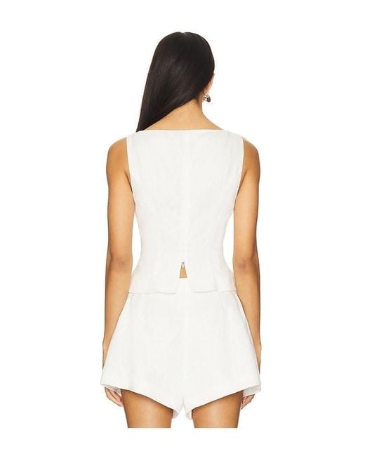 Lovers + Friends White Nysa Top