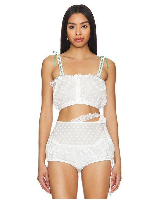 YUHAN WANG White Embroidered Top