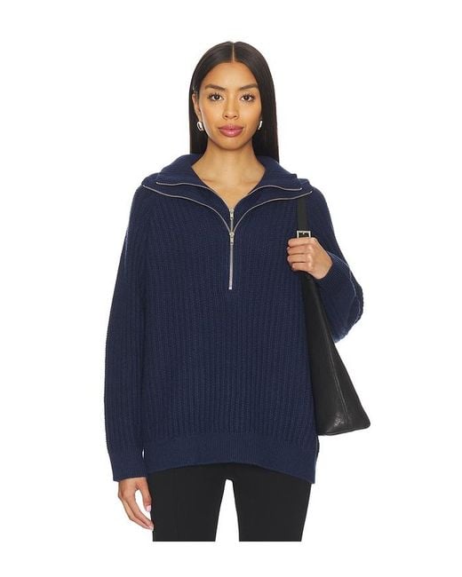 Line & Dot Blue Hendrix Sweater