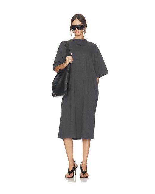 Fear Of God Black Long T-Shirt Dress