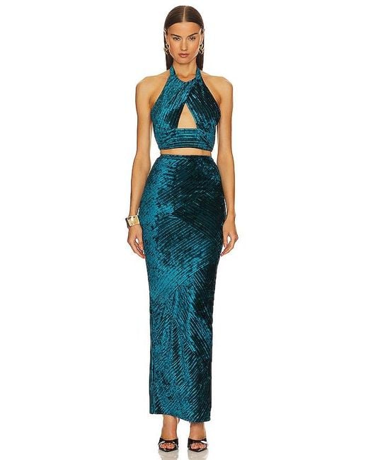 Michael Costello Green X Revolve Spencer Skirt