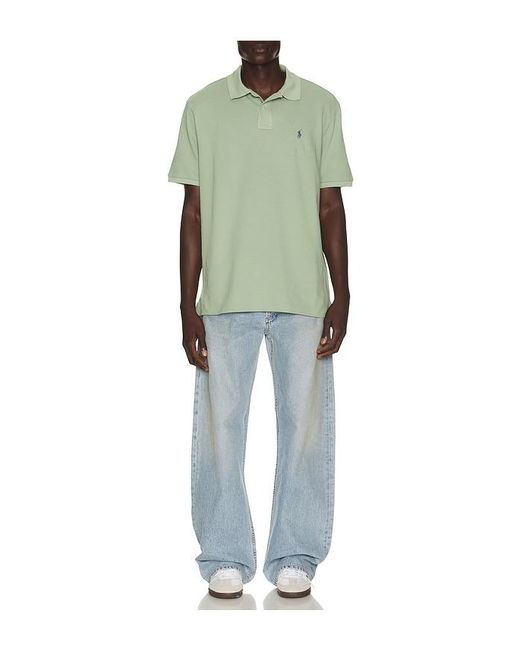 Polo Ralph Lauren Green Short Sleeve Mesh Polo for men