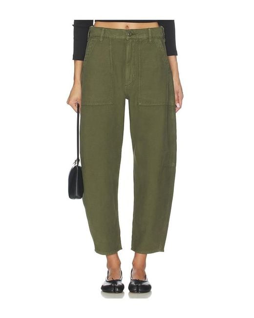 Polo Ralph Lauren Green Reverse Sateen Tapered Pants