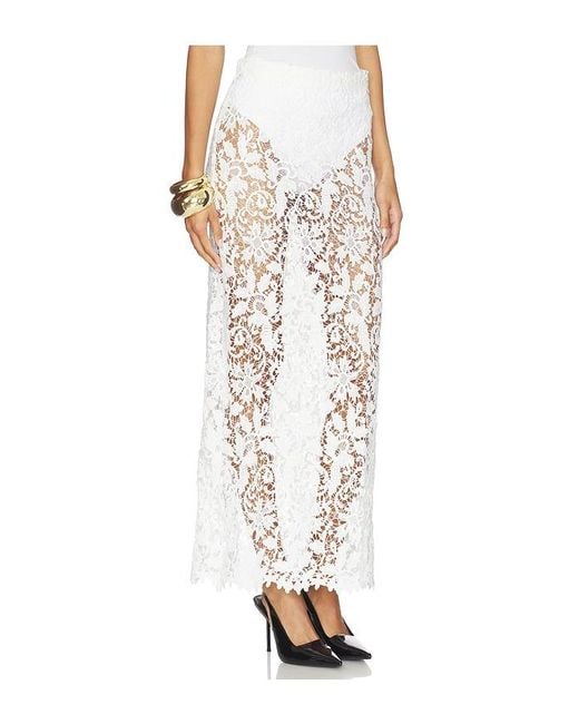 La Porte White Juliet Lace Skirt