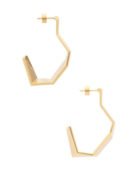 Bevza White Ohrringe Broken Shape