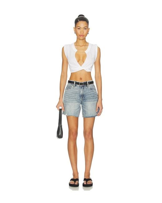 Blank NYC Blue Knee Length Shorts