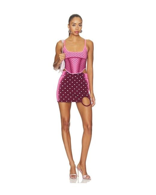 Ph5 Red Siria Ecovero Mini Skirt