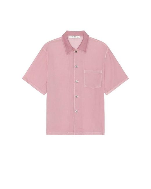 Box shirt shortsleeve Our Legacy de hombre de color Pink