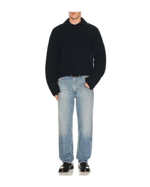 A.P.C. Black Pull Long Sleeve Polo for men