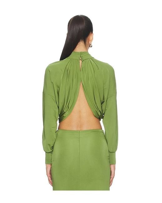 PATBO Green Intensity Jersey Cut Out Top