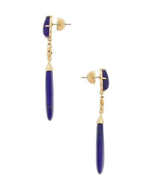 Ettika Blue Lapis Solstice Drop Earrings