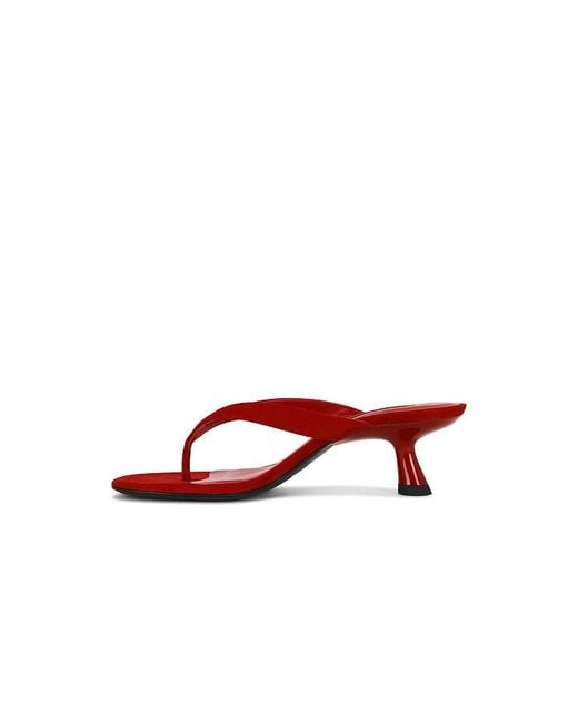 Simon Miller Red Suede Beep Thong