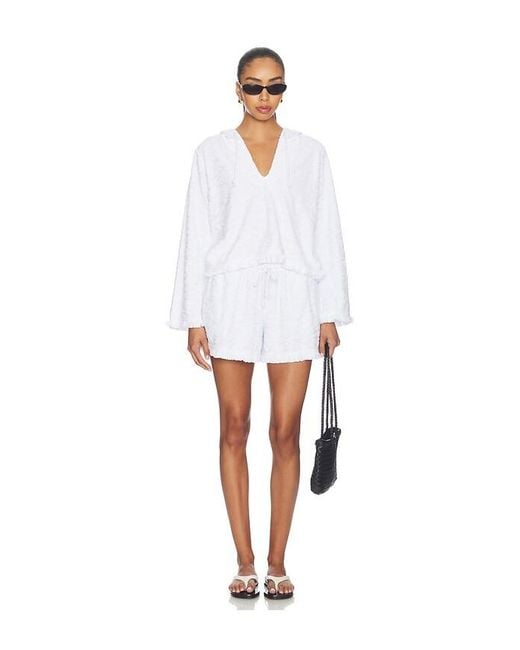 Bobi White Pullover Hoodie