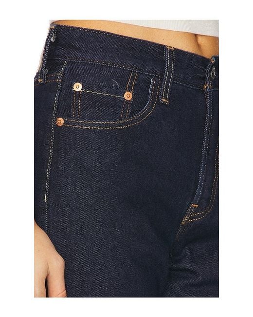 Levi's Blue 501 Straight Jeans