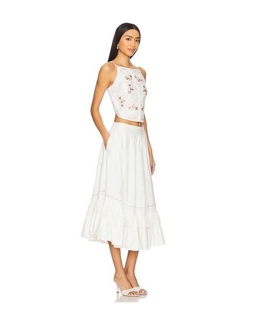 Free People White Maeberrie Set