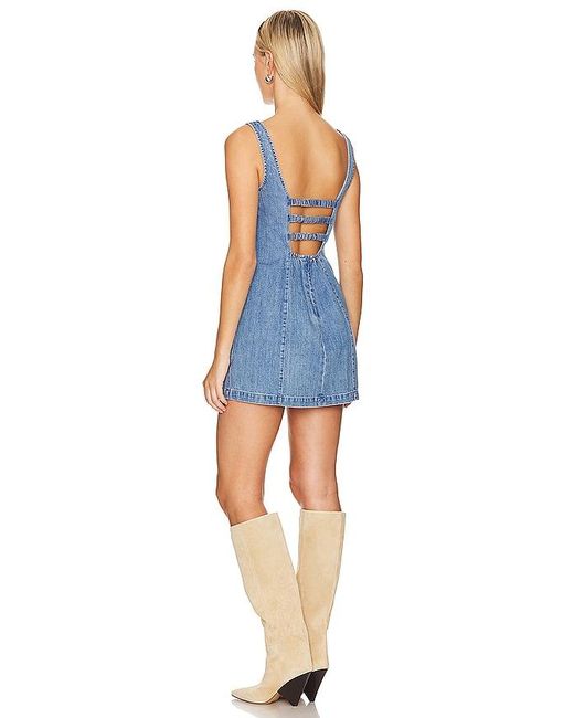 Show Me Your Mumu Blue Steph Mini Dress