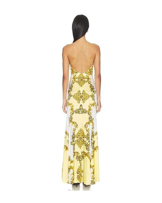 Alice + Olivia Metallic Milta Mermaid Slip Dress