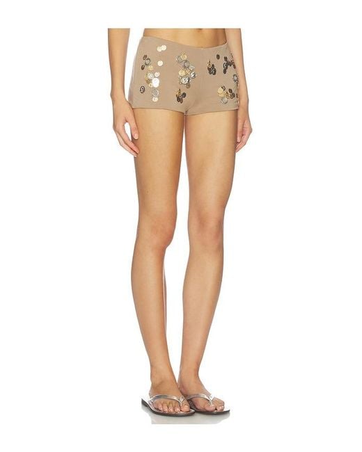 Jaded London White Coin Trim Hot Pant