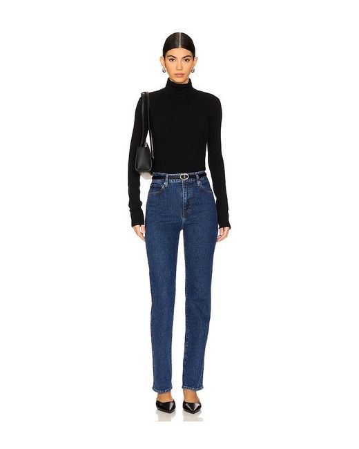 LPA Blue Romona Knit Bodysuit