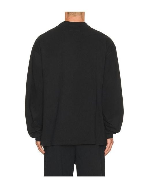 Fear Of God Black Classic Fit Long Sleeve T-Shirt for men