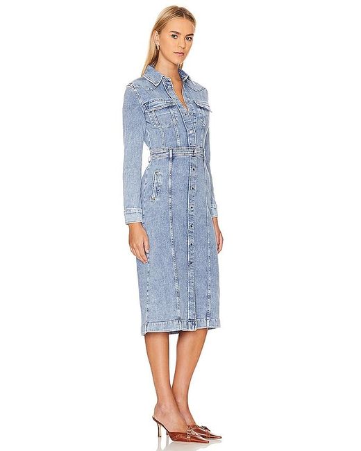 7 For All Mankind Blue Luxe Dress