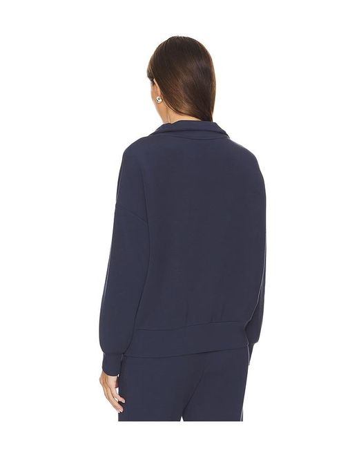 Varley Blue Hawley Half Zip Sweatshirt