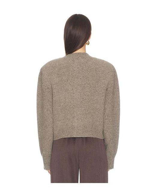 Rohe Brown Statement Mouline Cardigan
