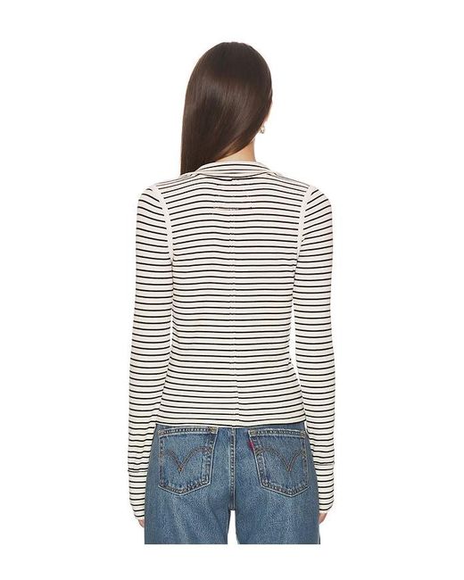 Free People White X We The Free Lake Henley Stripe