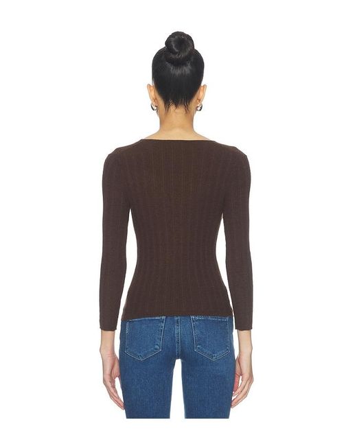 PAIGE Blue Ginnette Top