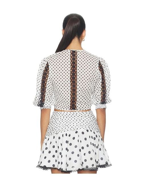 Charo Ruiz White Olivar Blouse
