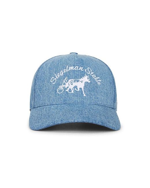 Siegelman Stable Blue Denim Five Panel Hat