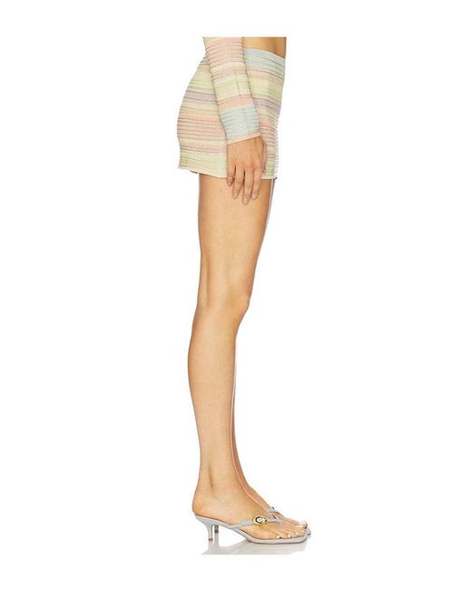 Kapri Natural Kendall Mini Skirt