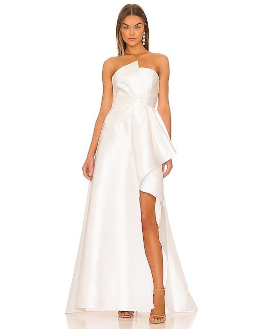 Elliatt White Protea Gown