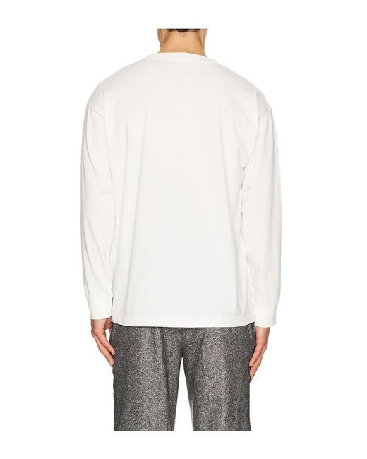 MM6 by Maison Margiela White Long Sleeved Top for men