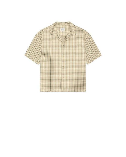 Rhythm Brown Longreach Relaxed Shirt for men