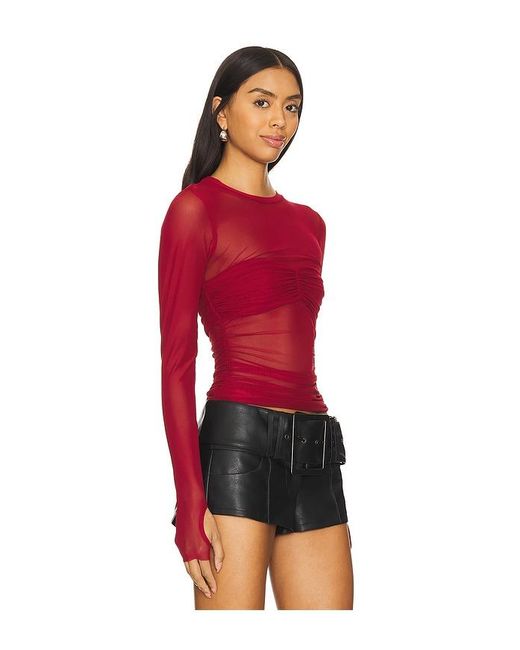 AFRM Red Sandrine Top