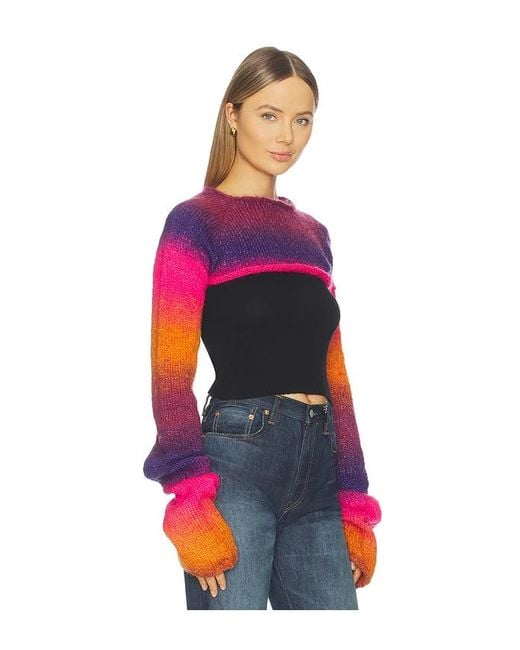 CULTNAKED Red Wave Sweater