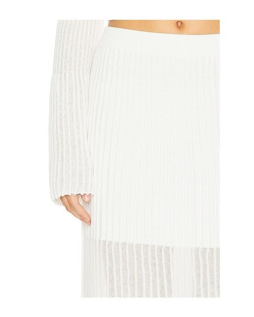 Clea White Manning Knit Skirt
