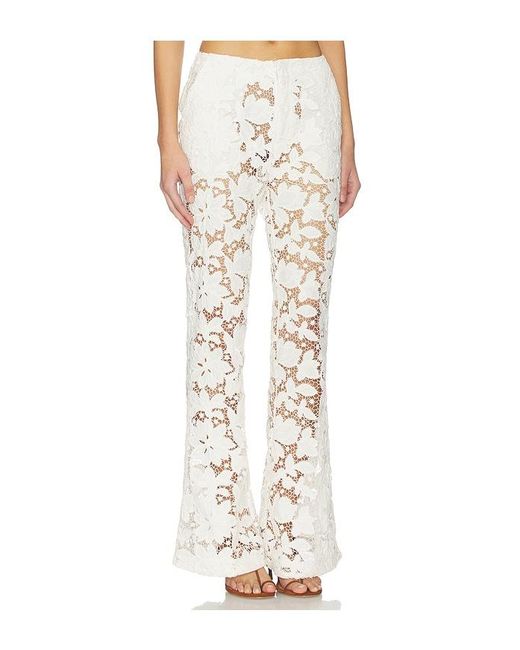 Tularosa White Alino Flare Pant