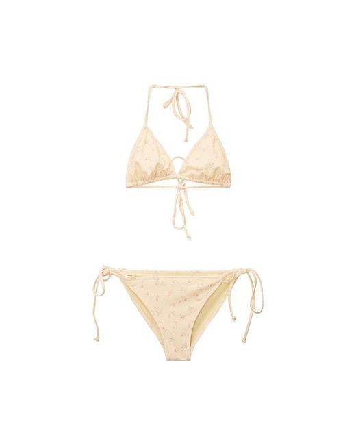 LoveShackFancy White Tween Dannie Bikini