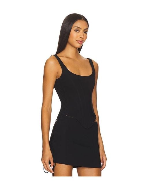 Amanda Uprichard Black Ryland Top