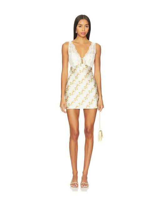 Minivestido Countryside Printed En Color Ivory Talla (También En M, S, Xl, Xs) Free People de color Multicolor